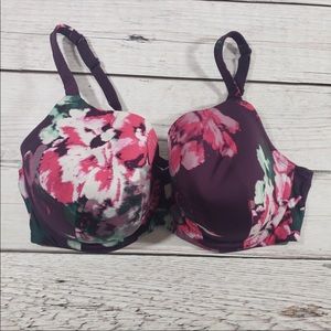 Cacique Womens Floral Under wire bra size 40 DDD